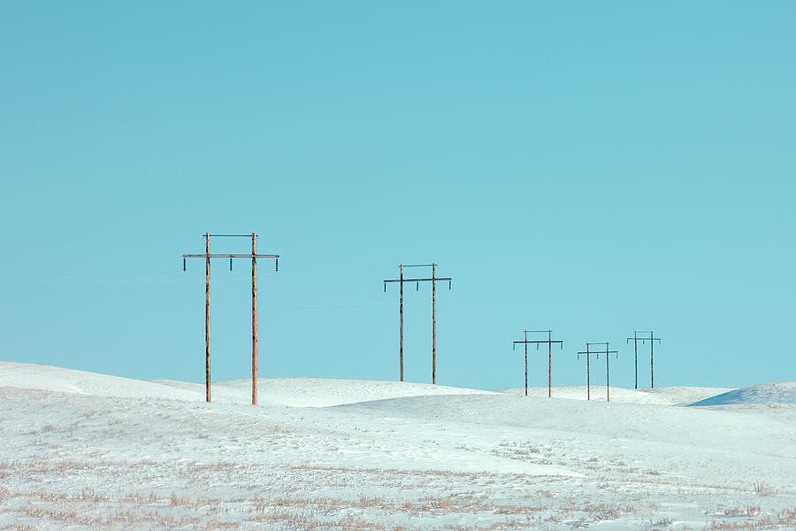 Snowy Line Photograph by Todd Klassy