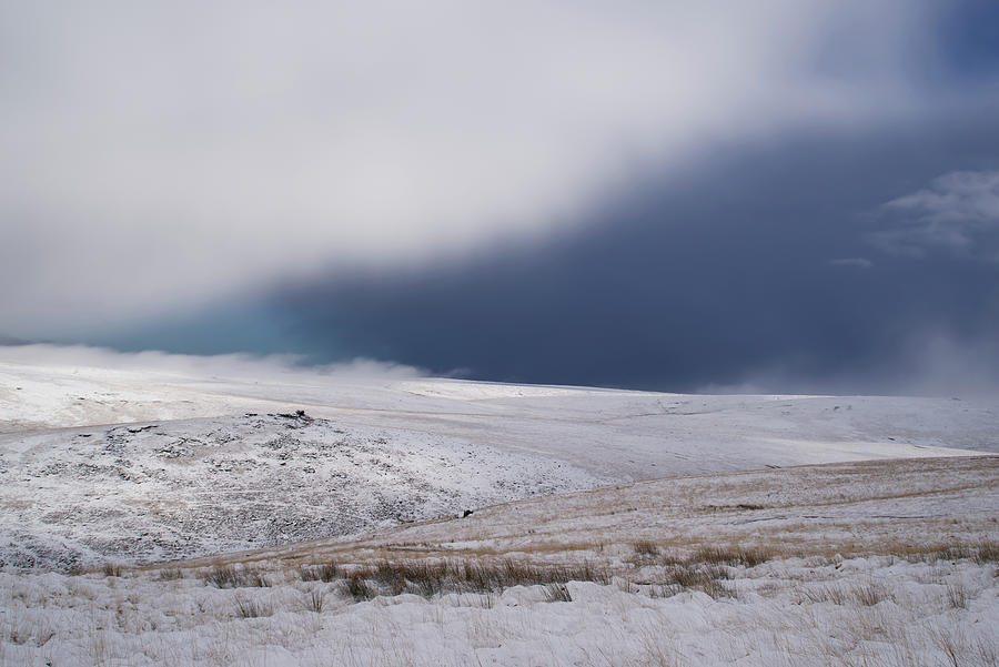 Snowy Lints Tor on Dartmoor Photograph by Pete Hemington