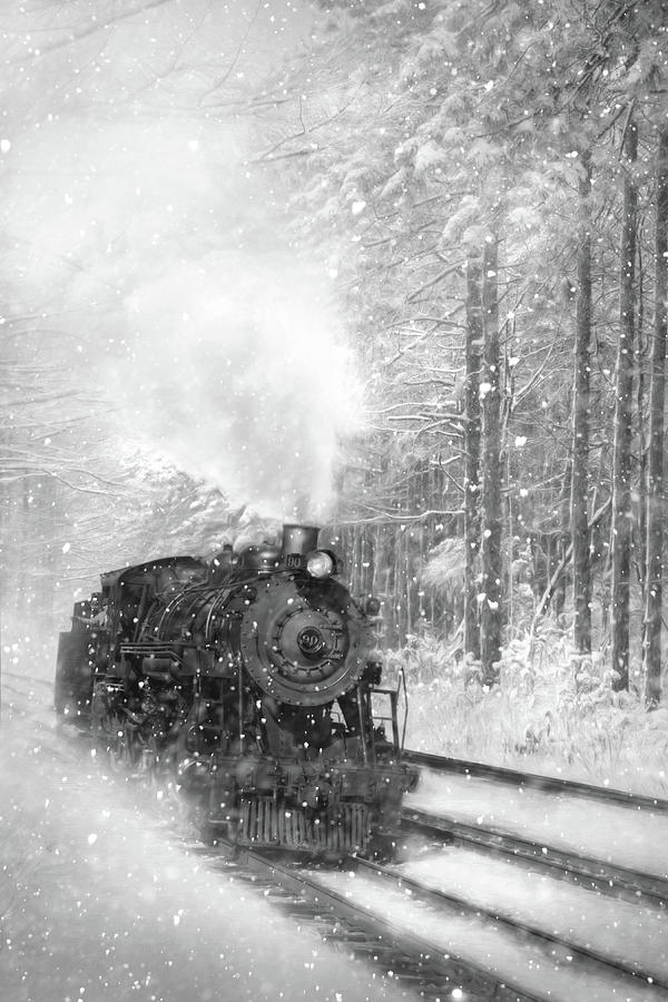 Snowy Locomotive Photograph by Lori Deiter