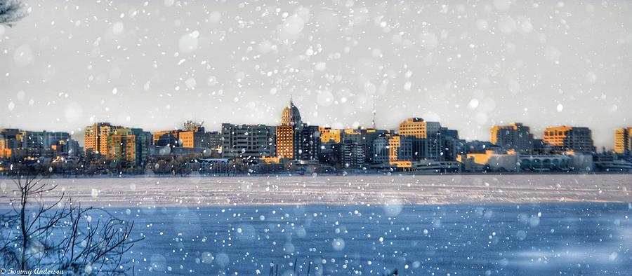 Snowy Madison Wisconsin  Photograph by Tommy Anderson
