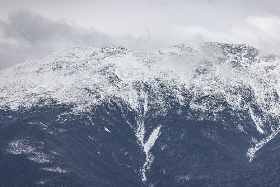 Snowy Mount Washington in the Clouds Photograph by Denise Kopko