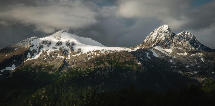 Snowy Mountains in Skagway Photograph by Robert J Wagner