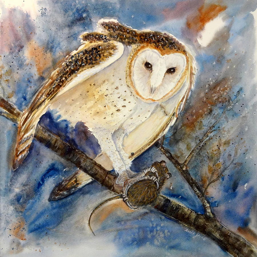 Snowy Owl Painting by Anna Jacke