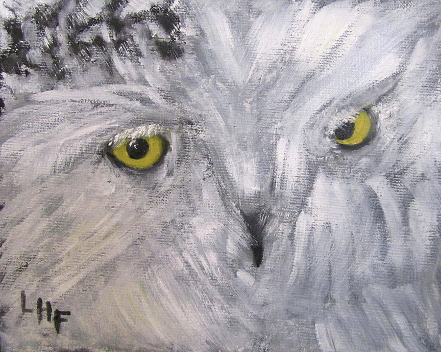 Snowy Owl Painting by Linda Feinberg