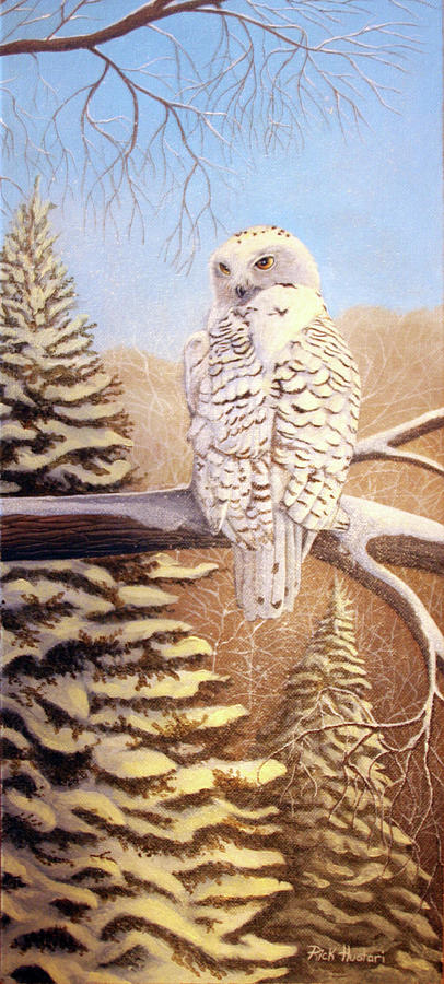 Snowy Owl Painting by Rick Huotari