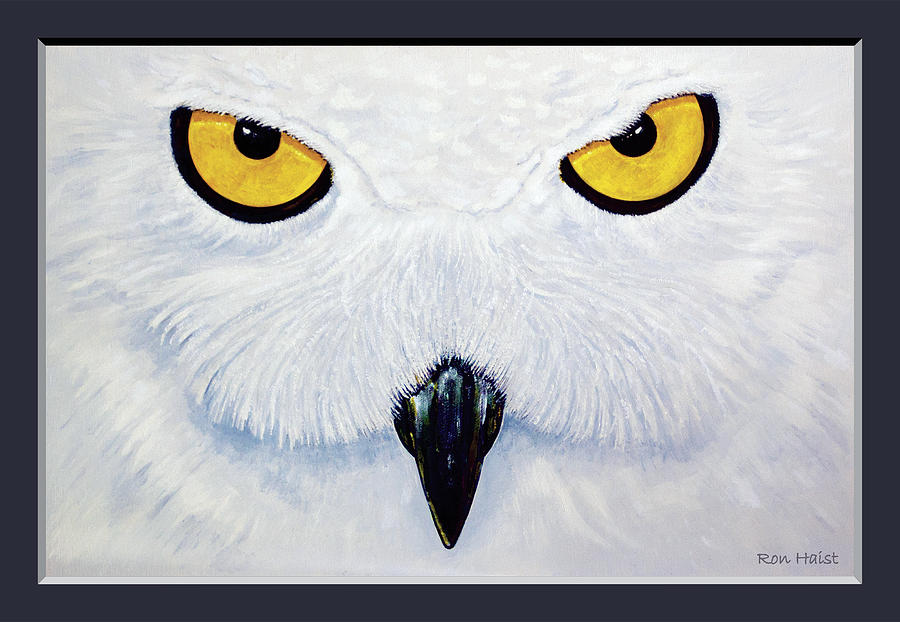 Snowy Owl Painting by Ron Haist