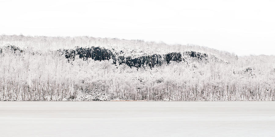 Tree Photograph - Snowy Precipice by Robert Mintzes