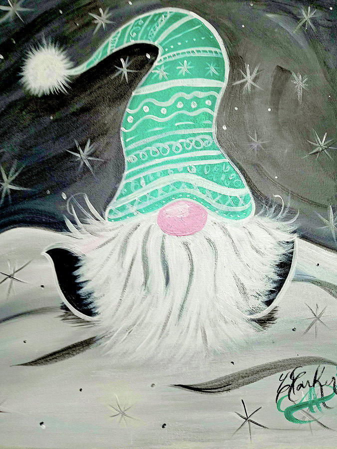 Snowy Stocking hat Digital Art by Steven Parker