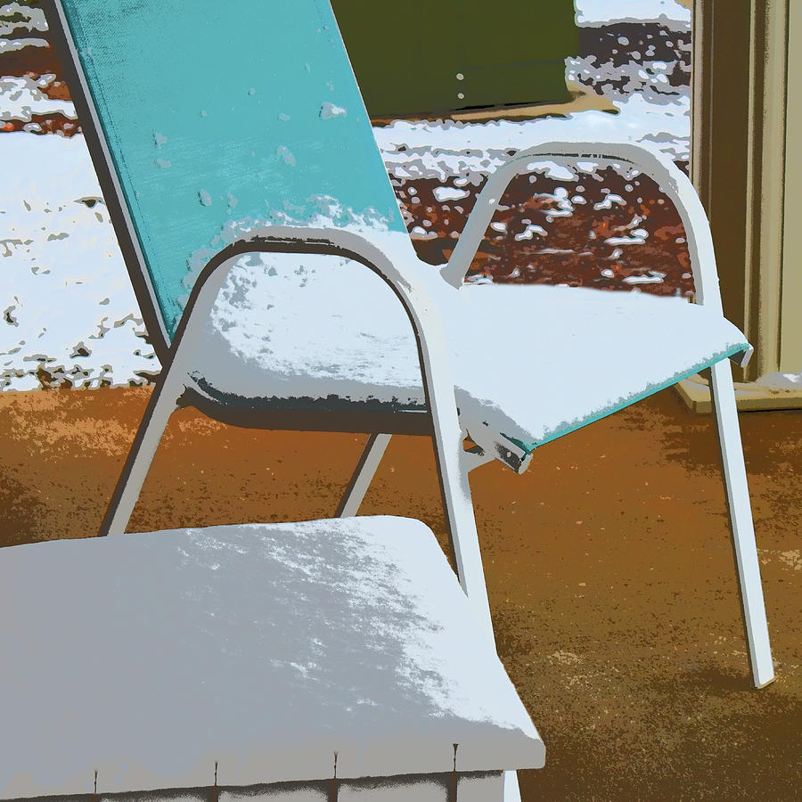 Snowy Summer Seating Photograph by Kathy K McClellan