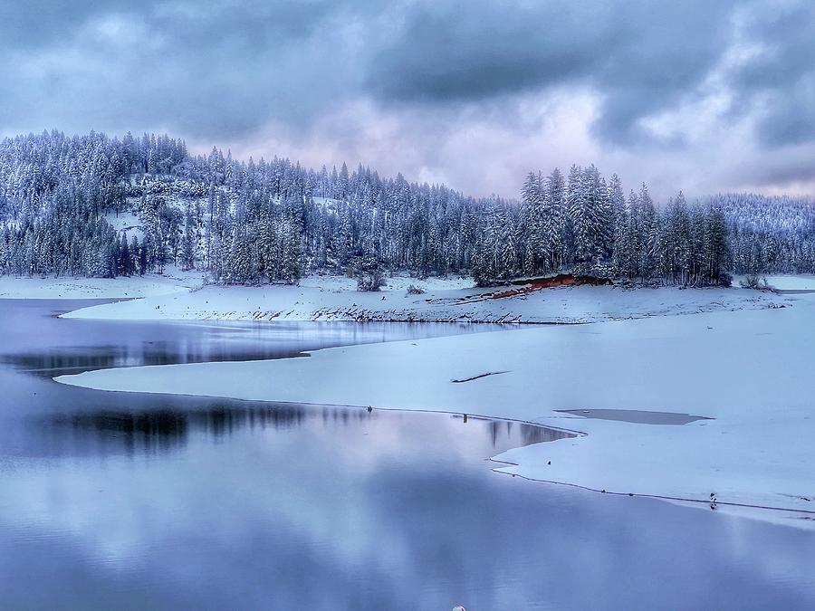 Snowy Sunset Photograph by Steph Gabler