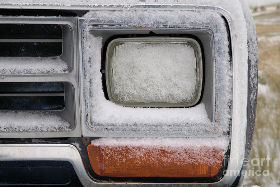 Snowy Truck Geometrics Photograph by Kae Cheatham