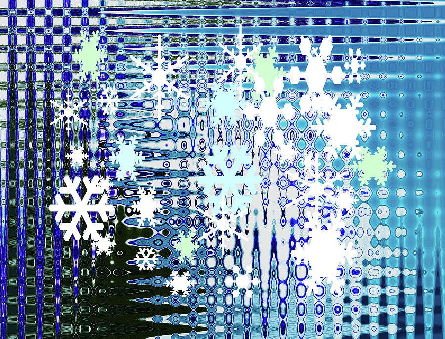 Snowy Winter Pattern Painting by Sharon Williams Eng