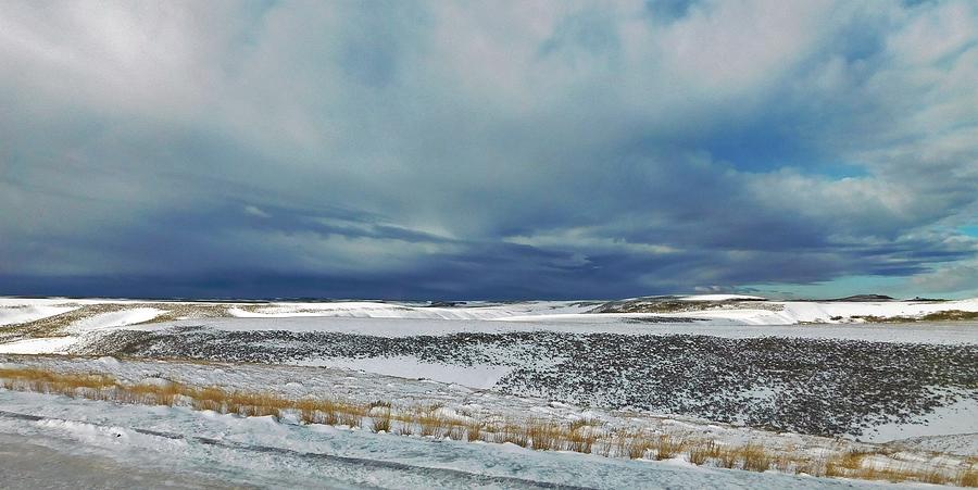 - Snowy Wyoming Plains Photograph by THERESA Nye