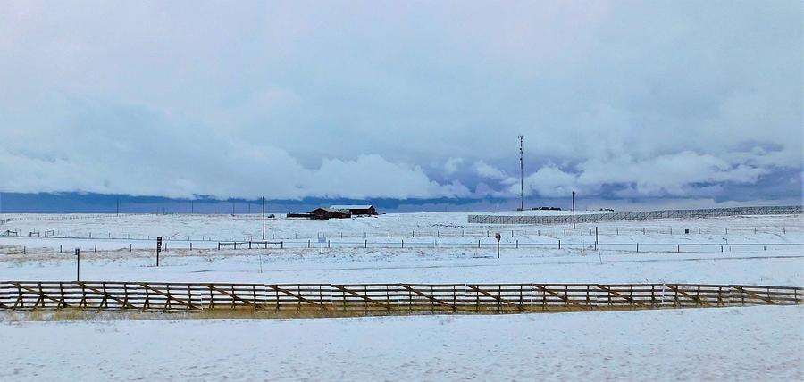 - Snowy Wyoming Ranch Photograph by THERESA Nye