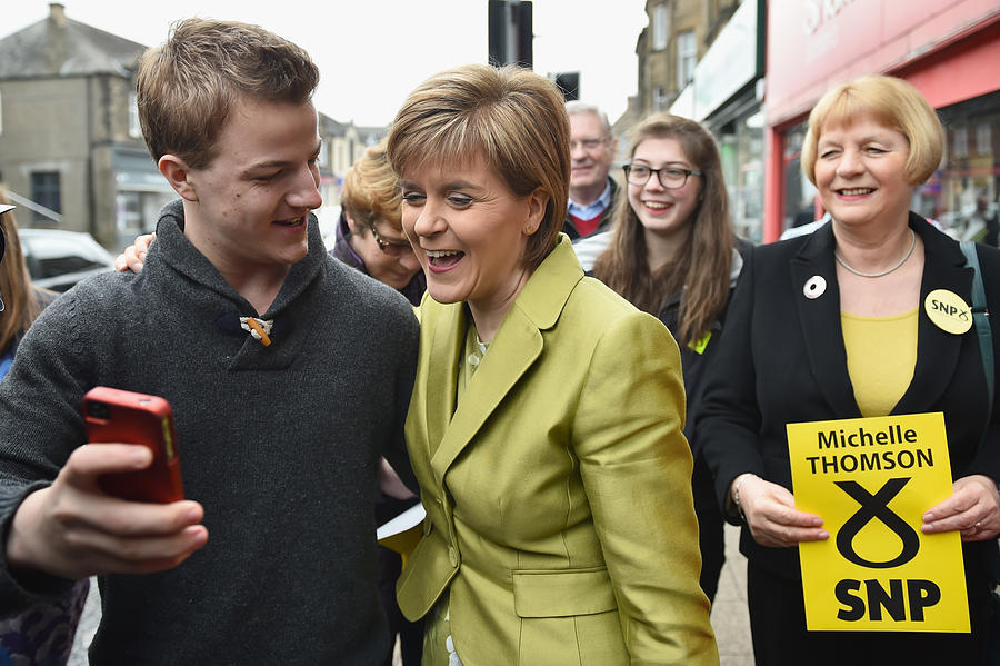SNP Leader Nicola Sturgeon Unveils An Anti-Austerity Plan To Boost the NHS Photograph by Jeff J Mitchell SNP Leader Nicola Sturgeon Unveils An Anti-Austerity Plan To Boost the NHS Photograph by Jeff J Mitchell