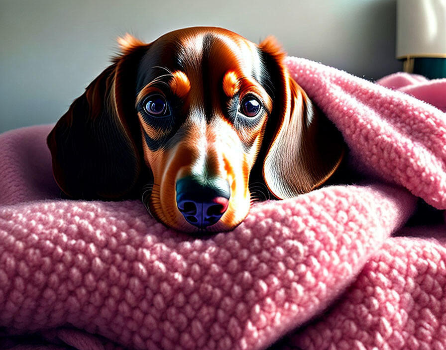 Dog Ai Art - Snuggles by Jim Thompson Dog Ai Art - Snuggles by Jim Thompson