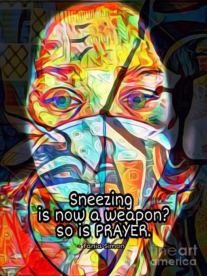So is Prayer Mixed Media by Fania Simon