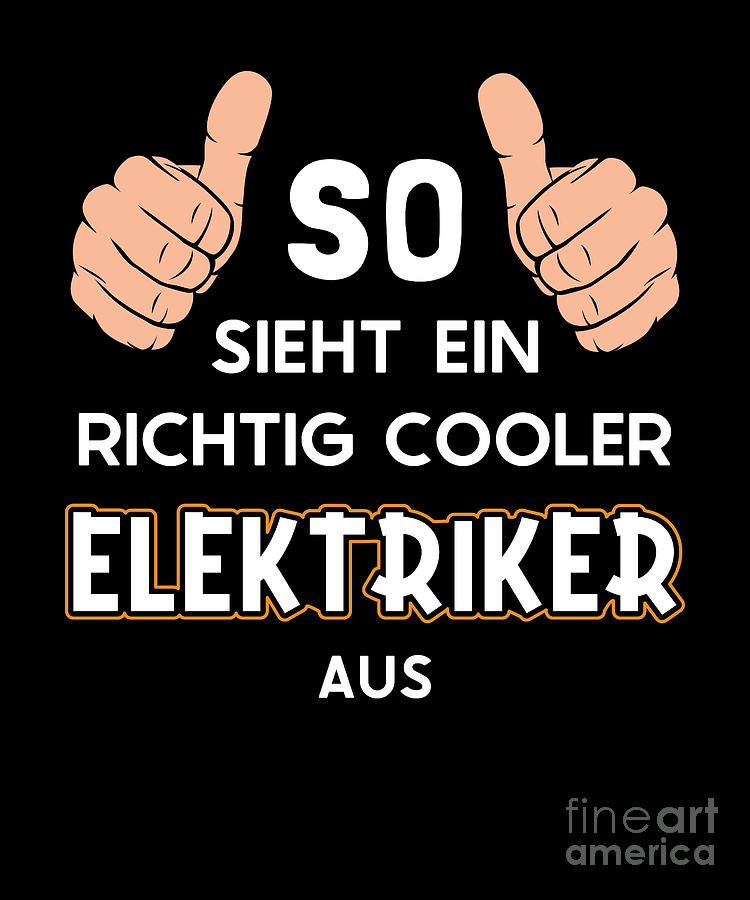 So sieht ein cooler Elektriker aus Lineworker Electrician Digital Art
