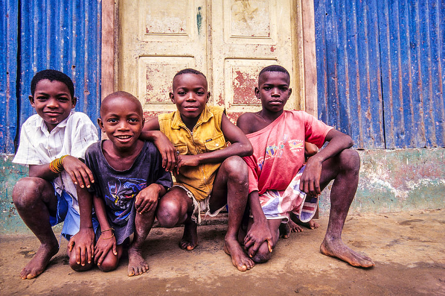 São Tomé and Principé, São Tomé, local boys. Photograph by Tropicalpixsingapore