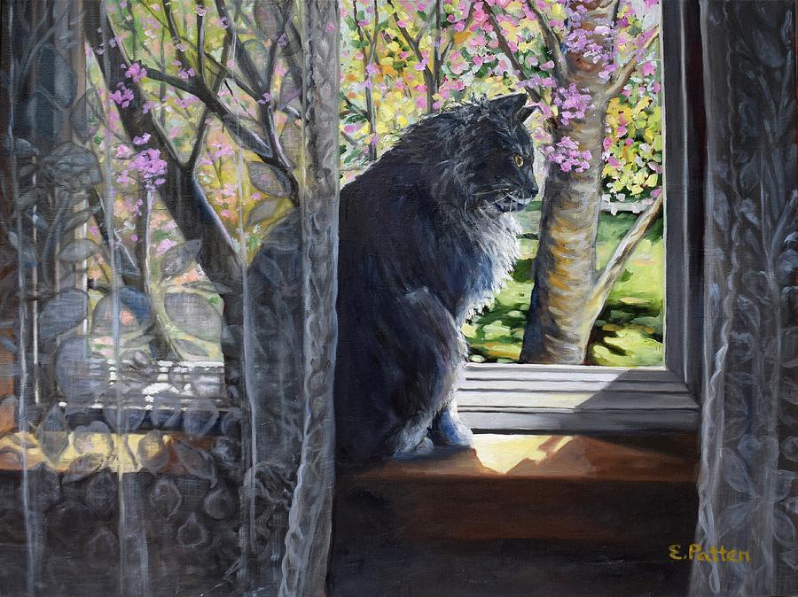 Soaking Up The Spring Sun Painting by Eileen Patten Oliver