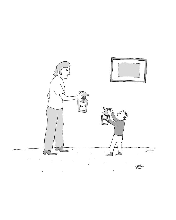 Soap and Dirt Face Off Drawing by Liana Finck Soap and Dirt Face Off Drawing by Liana Finck