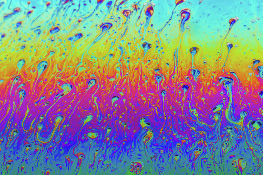 Soap Bubble Air Molecules Photograph by SR Green