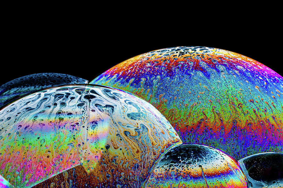 Soap Bubble Group Refraction Photograph by SR Green