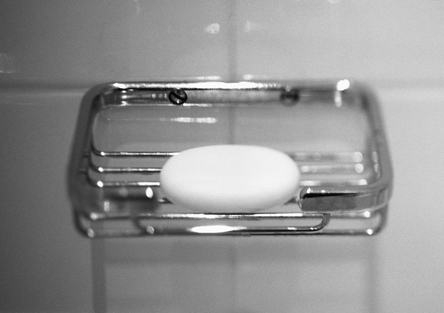 Soap, b&w. Photograph by Frederic Cirou