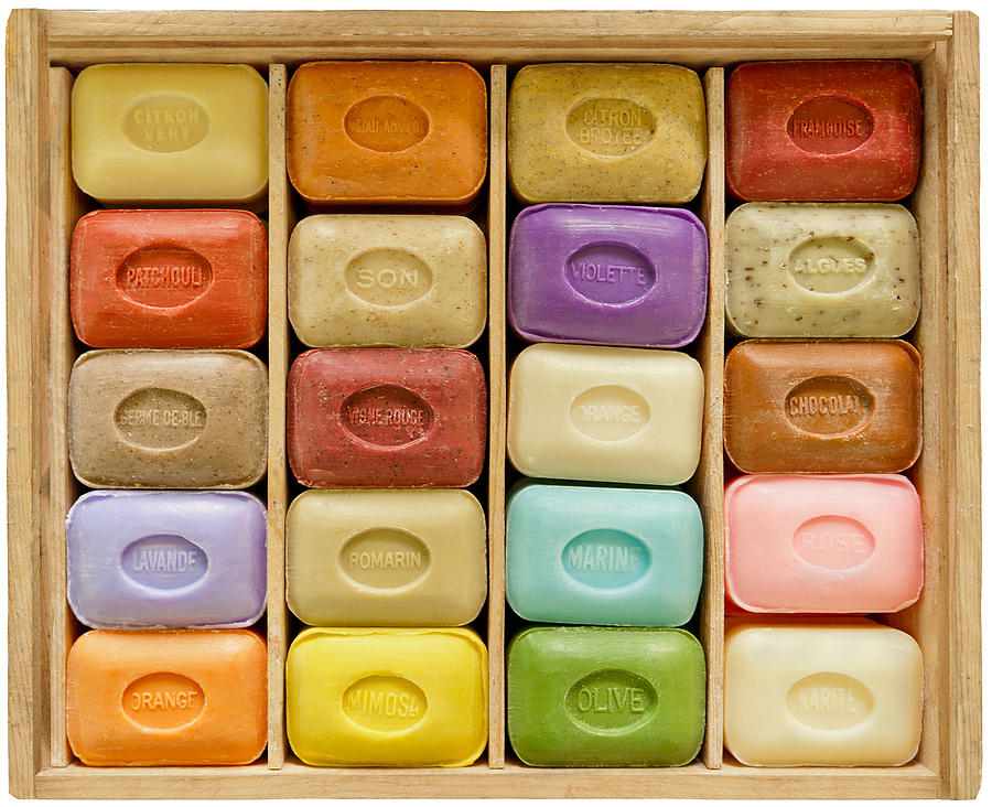 Soapbar collection in wooden box Photograph by Soldt Soapbar collection in wooden box Photograph by Soldt