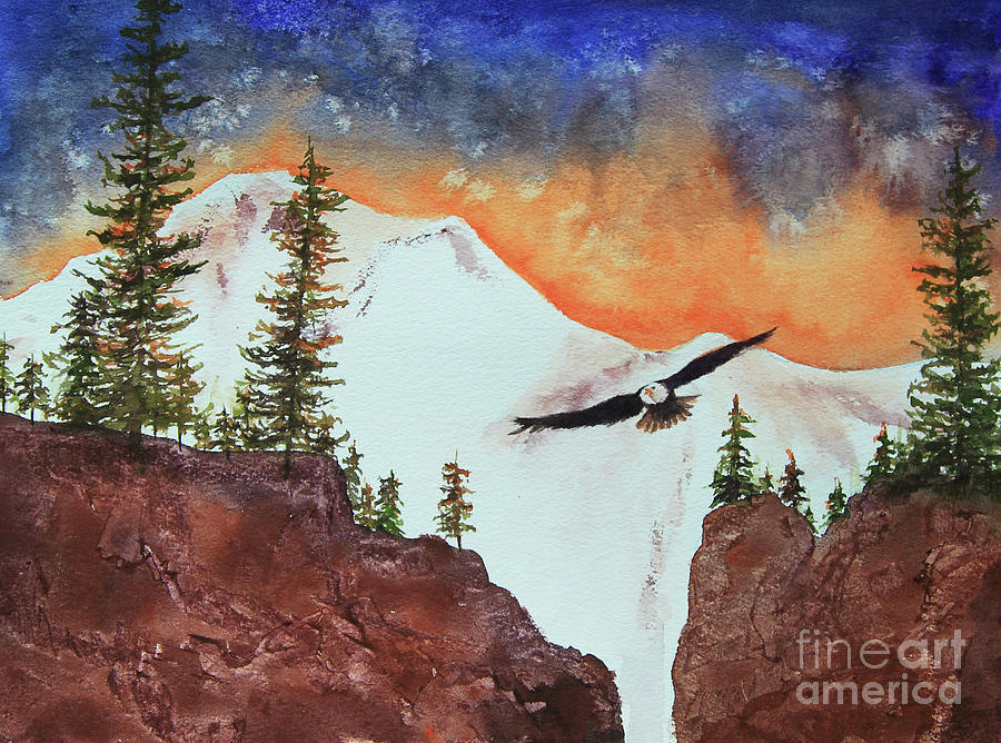 Soaring Eagle Painting by Jeanette French