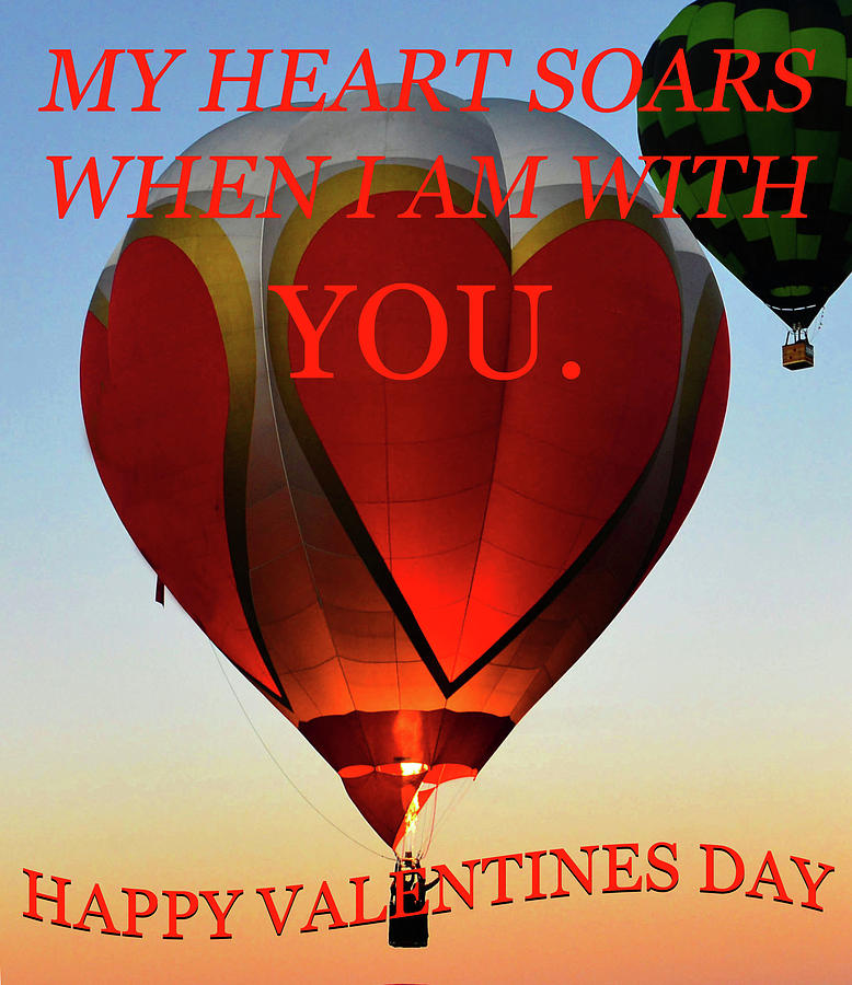 Soaring heart Valentine card Photograph by David Lee Thompson