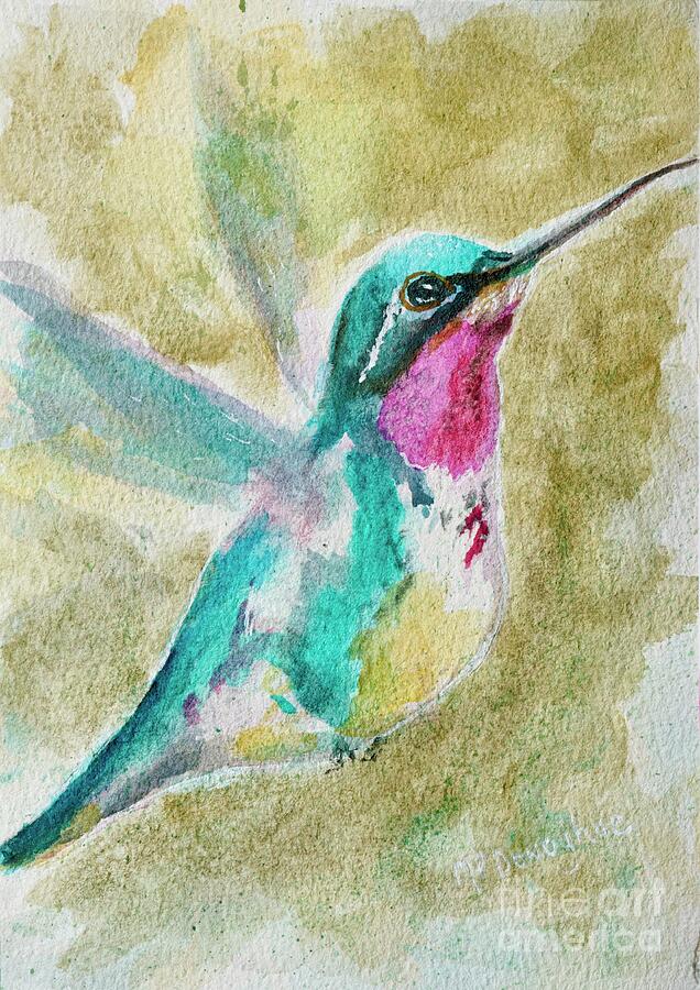 Soaring High -Hummingbird Painting by Patty Donoghue - Fine Art America