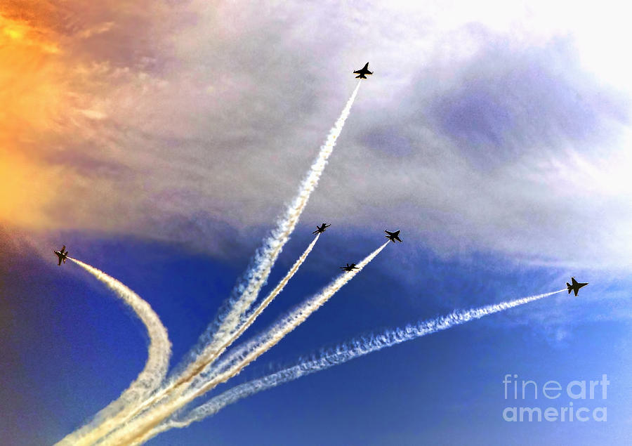 Soaring Thunderbirds Photograph by Olivier Le Queinec