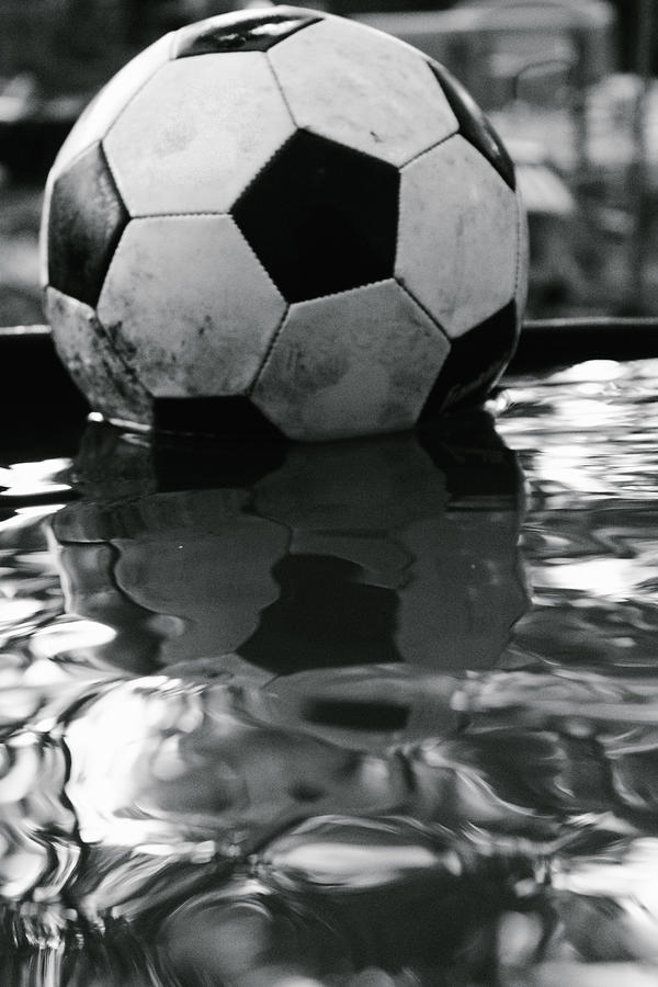 Soccer Ball and its Reflection Photograph by W Craig Photography