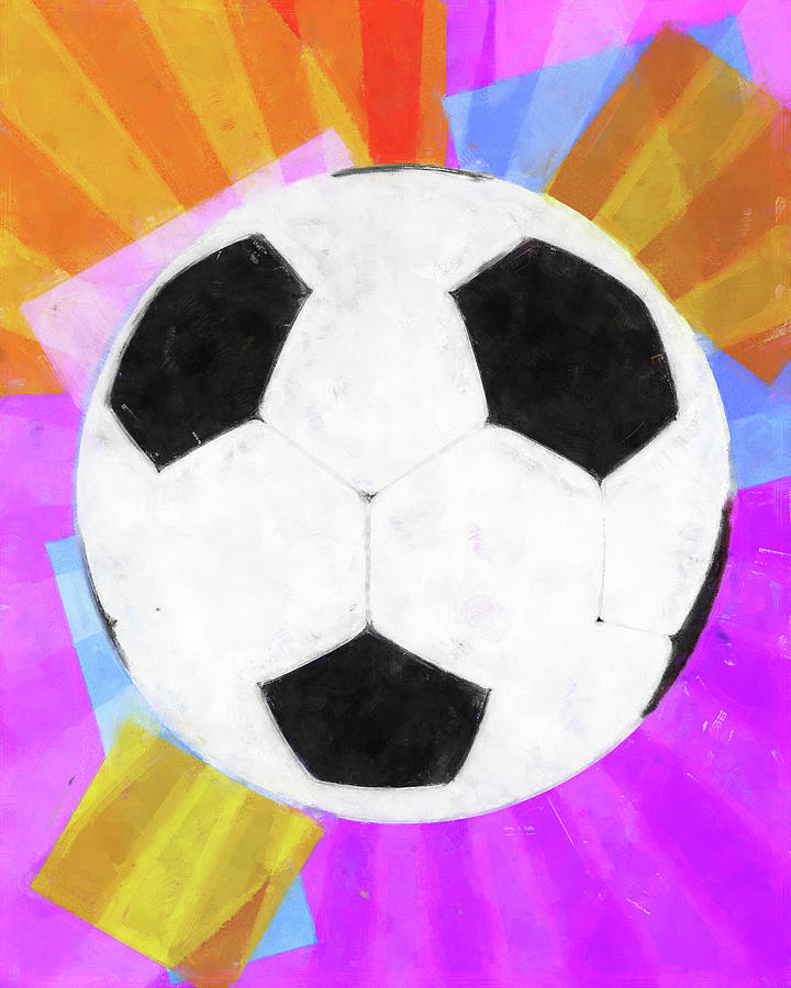 Soccer Ball Pop Art Mixed Media by Dan Sproul