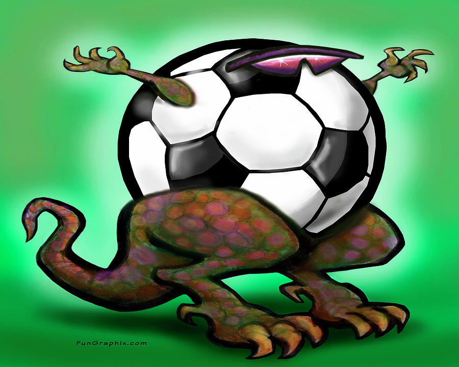 Soccer Beast Digital Art by Kevin Middleton