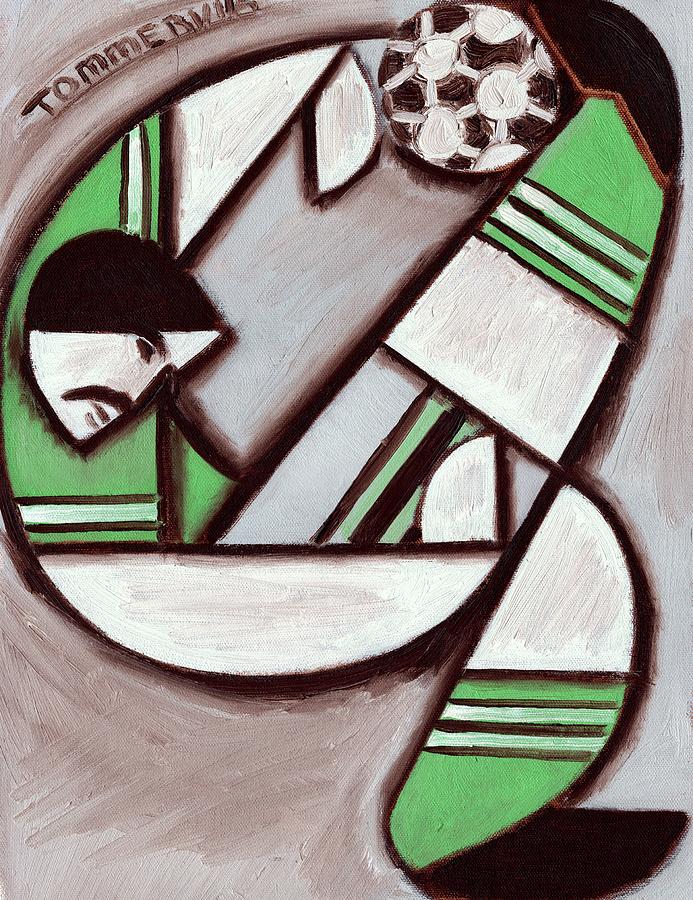 Soccer Bicycle Kick Art Print Painting by Tommervik