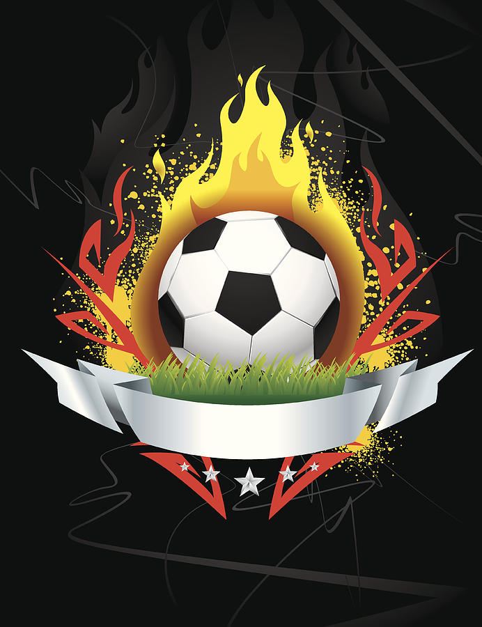 Soccer Emblem logo Drawing by Susaro