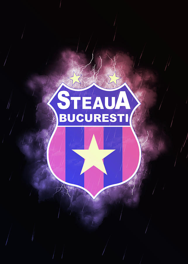 Soccer League Lighting Red FC Steaua Bucuresti Drawing by Leith Huber -  Fine Art America