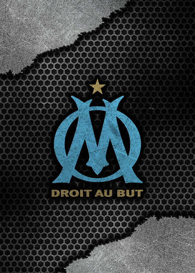 Soccer League Metal Art Olympique De Marseille Drawing By Leith Huber 