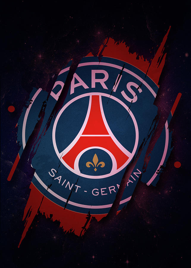 Soccer League Red Paris Saint Germain FC Drawing by Leith Huber | Fine ...