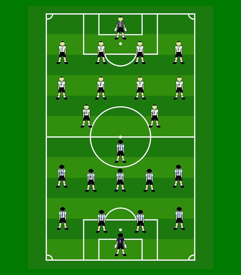 Soccer Pitch Fun Game With Players Digital Art By Tom Hill