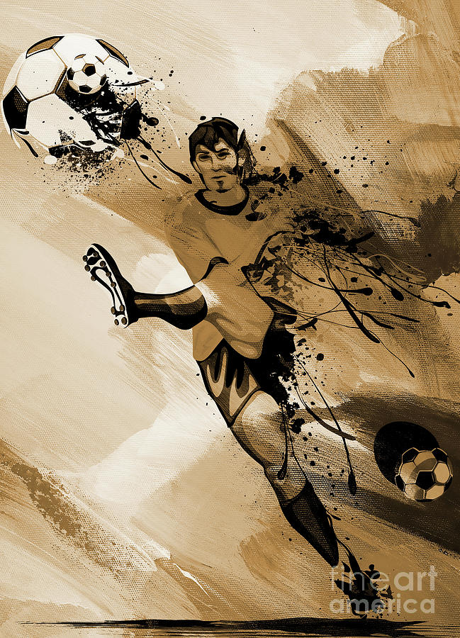 Soccer player  Painting by Gull G