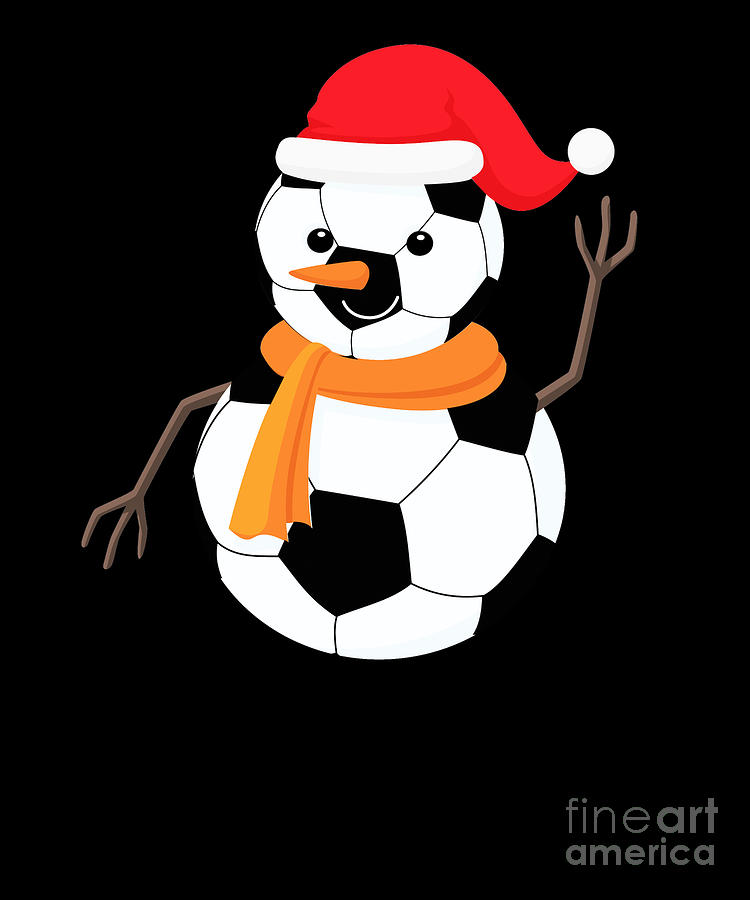 Soccer Snowman Digital Art by Thomas Larch - Fine Art America