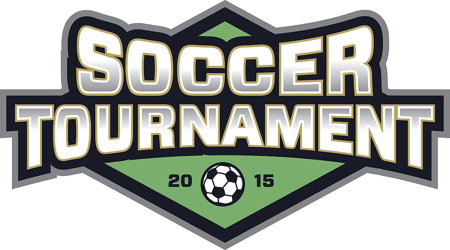 Soccer Tournament Logo Drawing by Vectorloop