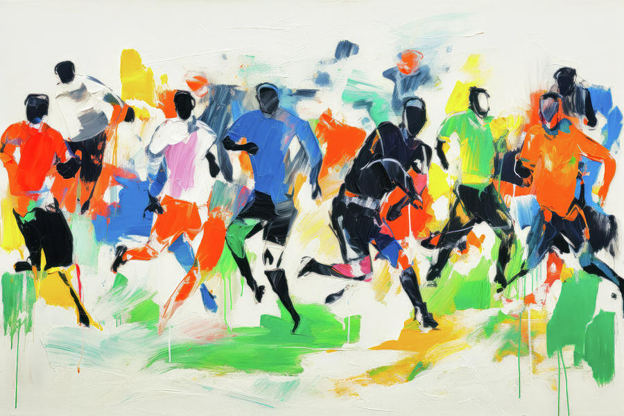 Soccer Digital Art by Imagine ART
