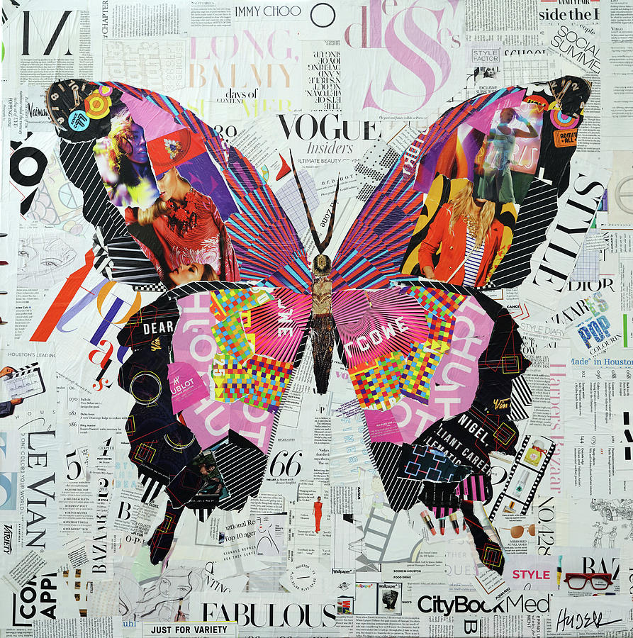 Social Butterfly Mixed Media by James Hudek