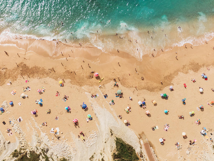 Social distancing at the beach - Summer 2020 - Coronavirus Photograph by MarioGuti