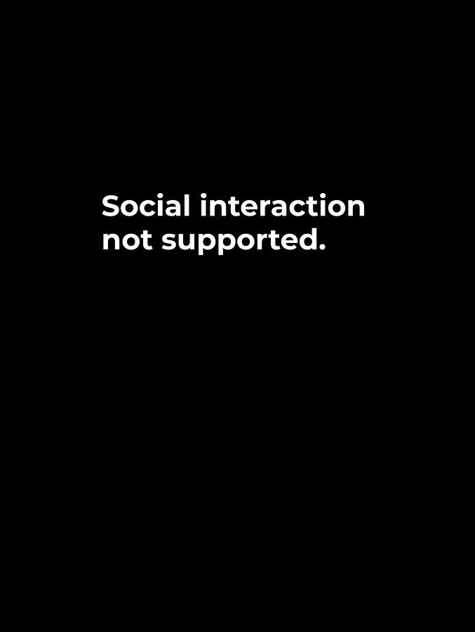 Summer Digital Art - Social interaction not supported. Classic T-Shirt T-Shirt by Aimad Bousbaisse