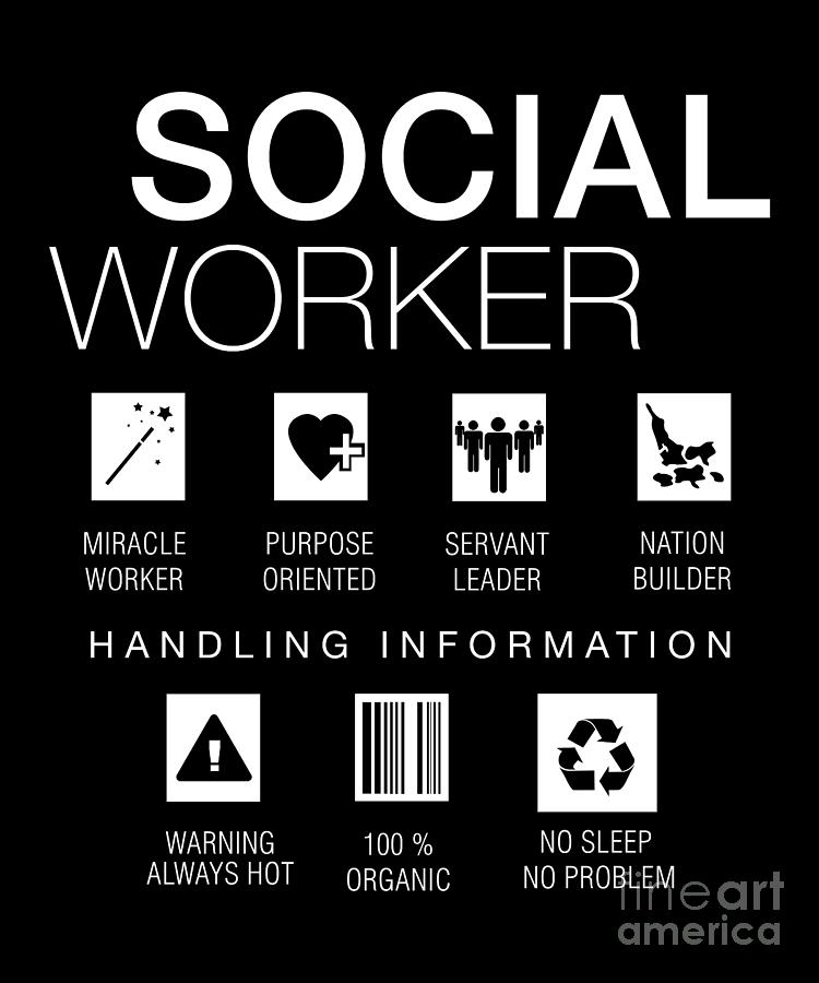Social Worker Funny Digital Art by Shir Tom - Pixels